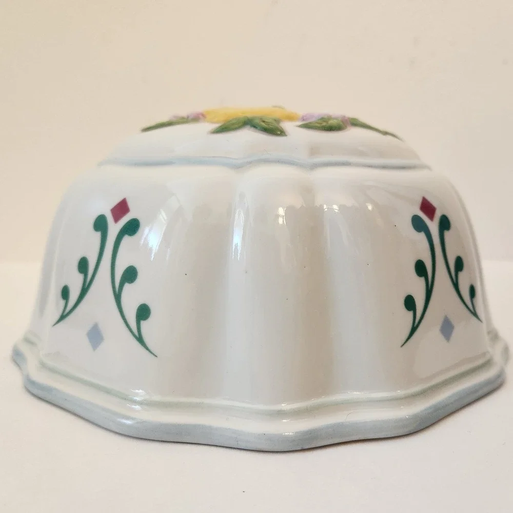 Vintage 1986 Le Cordon Bleu Franklin Mint Lemon Ceramic Jelly Mold Wall Hanging
